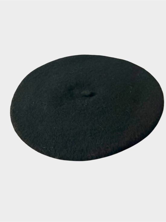None Accessories - French Beret Hat Black Knit France New Halloween